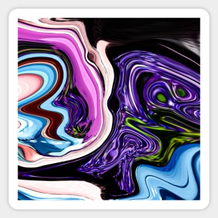 Abstract Liquid Art Sticker